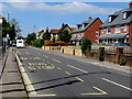 Three bus bays near Stroud High School, Stroud