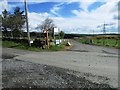 Crossroads on road to Holl Reservoir, Lomond Hills