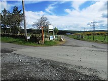 NO2203 : Crossroads on road to Holl Reservoir, Lomond Hills by Bill Kasman