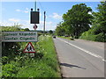 Llanvair Kilgeddin boundary sign, Monmouthshire