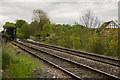 A steam train passing Ashby-de-la Zouch Station