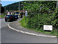 Large street name sign on a Henllys corner, Cwmbran