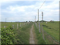 Track to Lower Bridge Farm from Bridging Hard