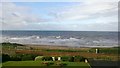 The railway line, the beach and the sea