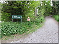 The Old Belfast Road entrance to the Scrabo Country Park