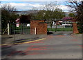 Southeast entrance to Llanyrafon Primary School, Cwmbran