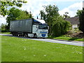 Lorry passing through the village