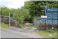 Gate & water tank, Blaen-y-cwm Road