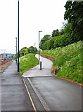 SK3586 : Footpath from Sheffield Station/Sheffield Hallam University tram stop, Sheffield by P L Chadwick