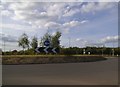 Roundabout on the West Haddon Bypass