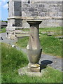 SJ3058 : Sundial in the churchyard of St Cynfarch, Hope by John S Turner