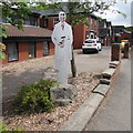 Ieuan Gwynedd silhouette, Park Row, Tredegar