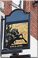 The sign of the Kings Arms