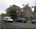 Derelict buildings, Shop Row, Tredegar