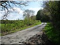 Heading south from Llangernyw, near Twlc