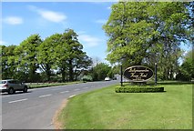 J0710 : The R173 outside the entrance to Ballymascanlan House Hotel by Eric Jones