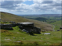 SX6981 : View down Challacombe from Hookney Tor by Chris Gunns