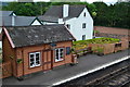 Waiting room and house with knot garden, Williton Station