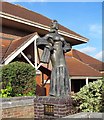 Diana Dors statue in West Swindon