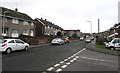 Ffordd yr Eglwys houses near Pyle railway station