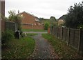 Path approaching Ashdown Avenue