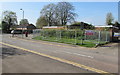 Fenced-off area on a Cwmbran corner