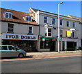 SX9191 : Ivor Doble and Papa Johns, St Thomas, Exeter by Jaggery