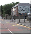 Sirhowy Roundabout directions sign, Tredegar