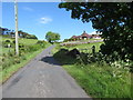 Ascending Slievehanny Road towards the col between Clonvaraghan Mountain and Slievehanny