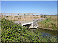 TQ7485 : Bridge over ditch, Bowers Marsh by Robin Webster