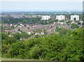 A view of Rubery from Waseley Hill