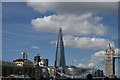TQ3280 : View of the Shard from the top deck of a City Cruises vessel "Millennium Time" #6 by Robert Lamb