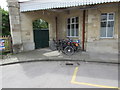 ST9897 : Bainton Bike Hire area at the edge of Kemble railway station by Jaggery