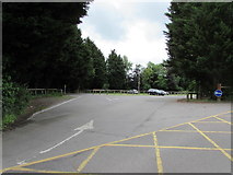 ST9897 : Entrance to Kemble railway station car park by Jaggery