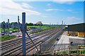 SU3590 : Railway electrification work near Challow Station, Oxon by P L Chadwick