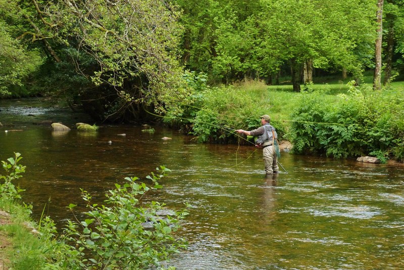 Fly fishing on the River Teign at Fingle... © Derek Voller :: Geograph ...