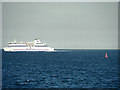 SZ7190 : Brittany Ferry Passing Nab End Buoy by David Dixon