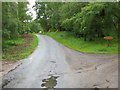 Road at entrance to Canon House