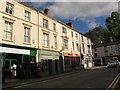 Shops at the top of Castle Street, Llangollen