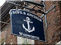 Rope & Anchor sign