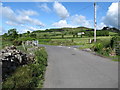 Approaching the Slievehanny Road junction on the Wood Road