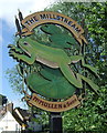 Sign for the Millstream public house, Hitchin