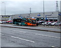 ST2078 : X59 bus at a Newport Road bus stop, Cardiff by Jaggery
