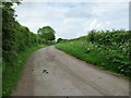 Church Road, heading north to Upper Brooks Farm