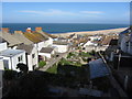 Through the houses to Chesil Beach