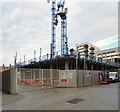 Construction work on the site of the Smith Arms