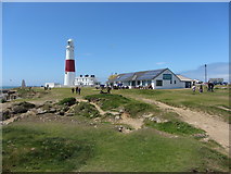 SY6768 : Portland Bill: lighthouse and restaurant by Gareth James