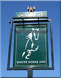 TL4155 : Sign for the White Horse Inn, Barton by JThomas