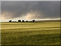 Stormy sky over the downs