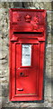 Close up, Edward VII postbox on East High Street, Greenlaw